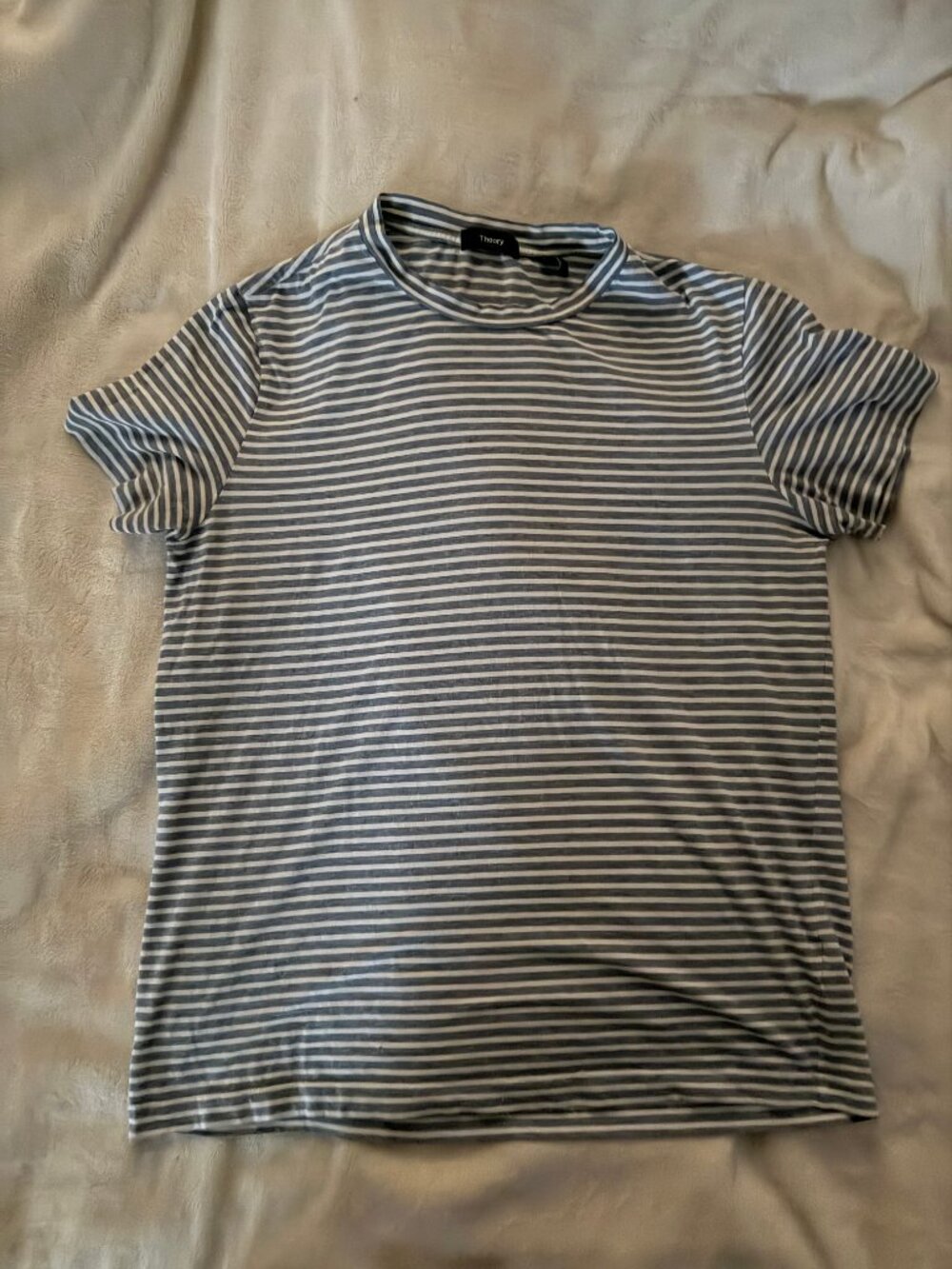 Theory Striped Short Sleeve Shirt